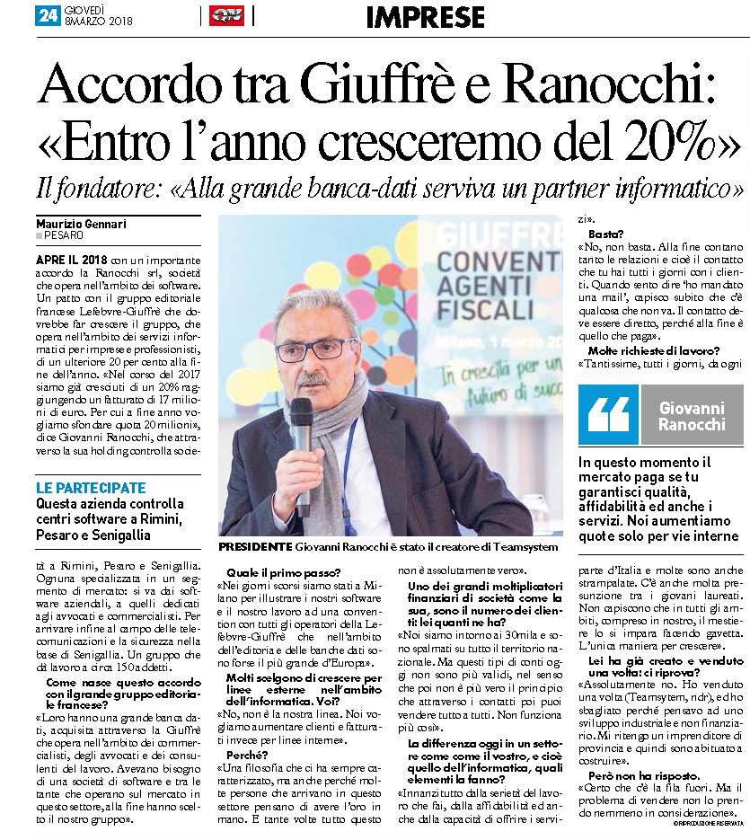 accordo ranocchi giuffre il resto del carlino